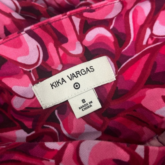 Kika Vargas x Target Floral Scallop Edge Mini A Line Skirt Size 8 Pink Floral - Picture 2 of 2